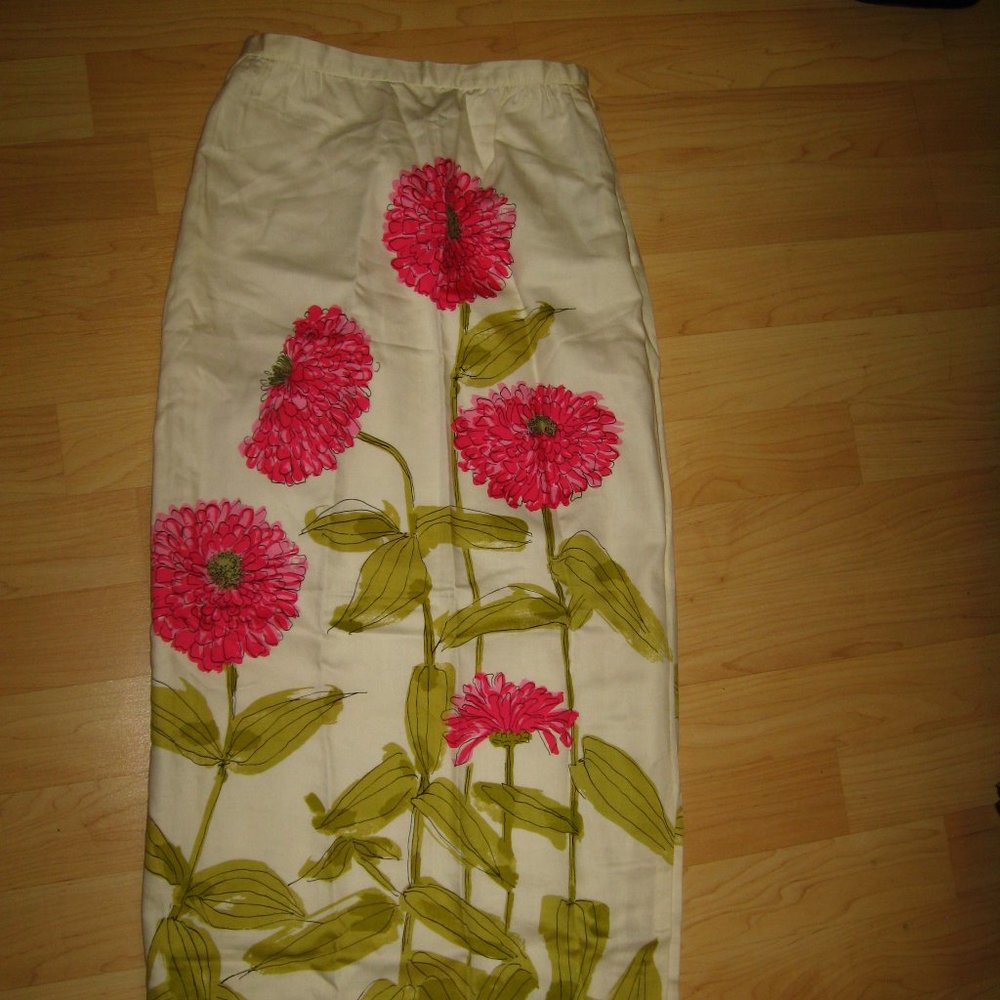 Vera Neumann Designer 1960's Long Floral Skirt